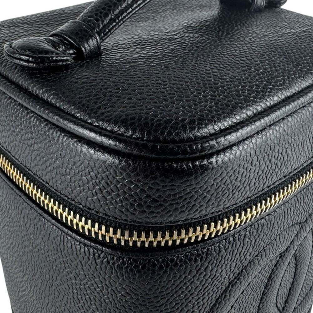 CHANEL Black Caviar Leather Vanity Bag - Picture 6 of 14